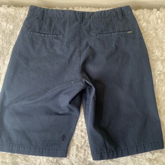 Volcom Dark Blue Long Skater Shorts Sz 32 - Picture 3 of 6